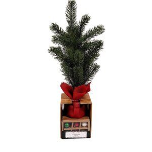 Kit Build your Own Christmas Tree 18'' Kirkland's Home Red Burlap 24 Ornaments